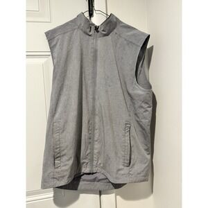 Holderness & Bourne The Conrad Performance Golf Vest Men's L Gray Back Logo